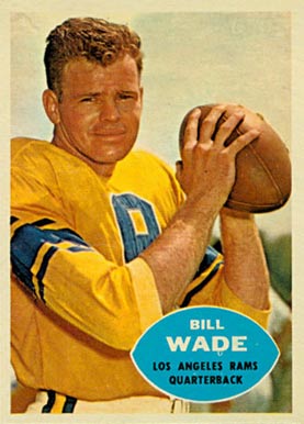 1960 Topps Bill Wade #61 Football Card
