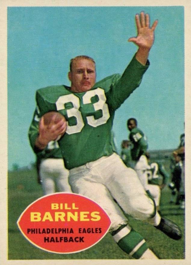 1960 Topps Bill Barnes #84 Football Card