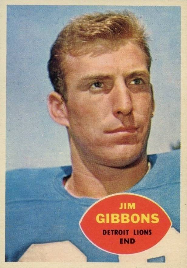 1960 Topps Jim Gibbons #44 Football Card