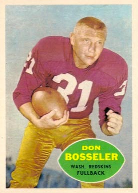 1960 Topps Don Bosseler #124 Football Card