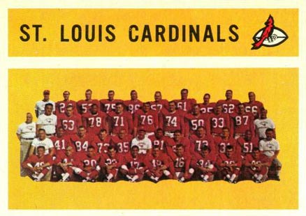 St. Louis Cardinals Team Football Cards