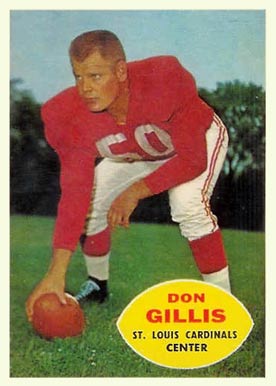 1960 Topps Don Gillis #108 Football Card