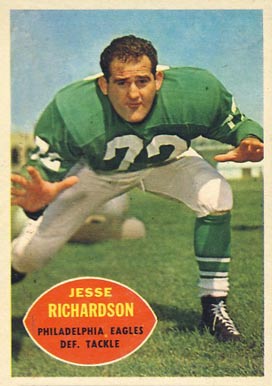 1960 Topps Jesse Richardson #91 Football Card