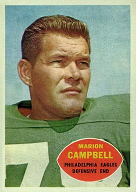 1960 Topps Marion Campbell #90 Football Card