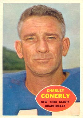 1960 Topps Charley Conerly #72 Football Card