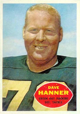 1960 Topps Dave Hanner #59 Football Card