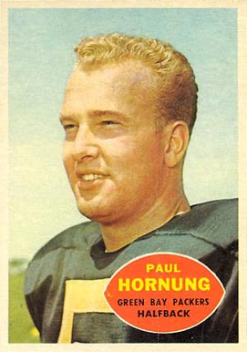 1960 Topps Paul Hornung #54 Football Card