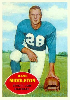 1960 Topps Dave Middleton #43 Football Card