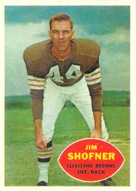 1960 Topps Jim Shofner #29 Football Card