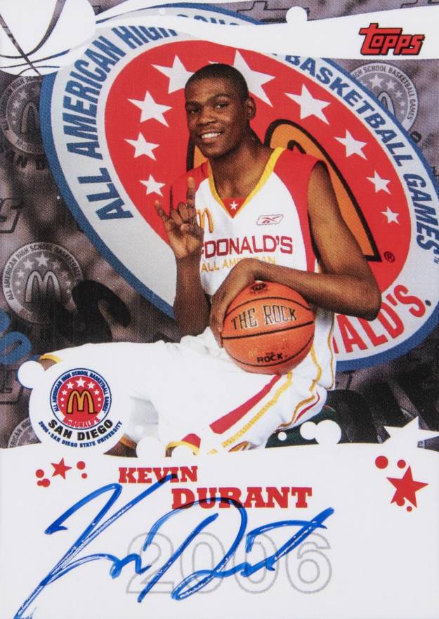 2006 Topps McDonalds All-American Kevin Durant #B19 Basketball Card