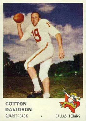 1961 Fleer Cotton Davidson #199 Football Card