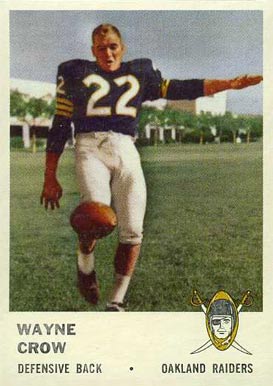 1961 Fleer Wayne Crow #198 Football Card