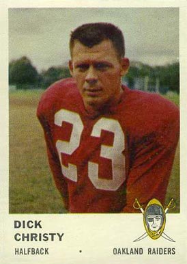 1961 Fleer Dick Christy #190 Football Card
