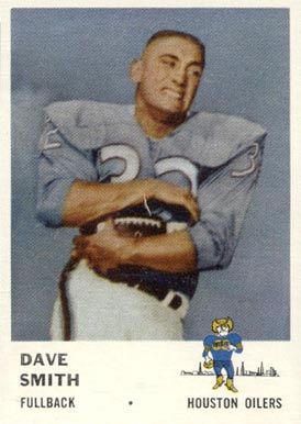 1961 Fleer Dave Smith #170 Football Card