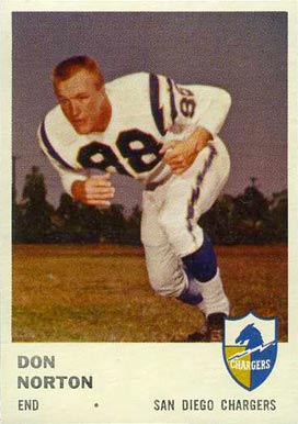1961 Fleer Don Norton #158 Football Card