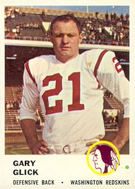 1961 Fleer Gary Glick #114 Football Card