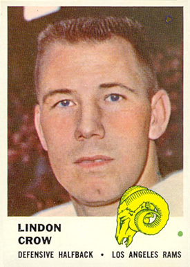 1961 Fleer Lindon Crow #105 Football Card