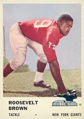 1961 Fleer Roosevelt Brown #71 Football Card