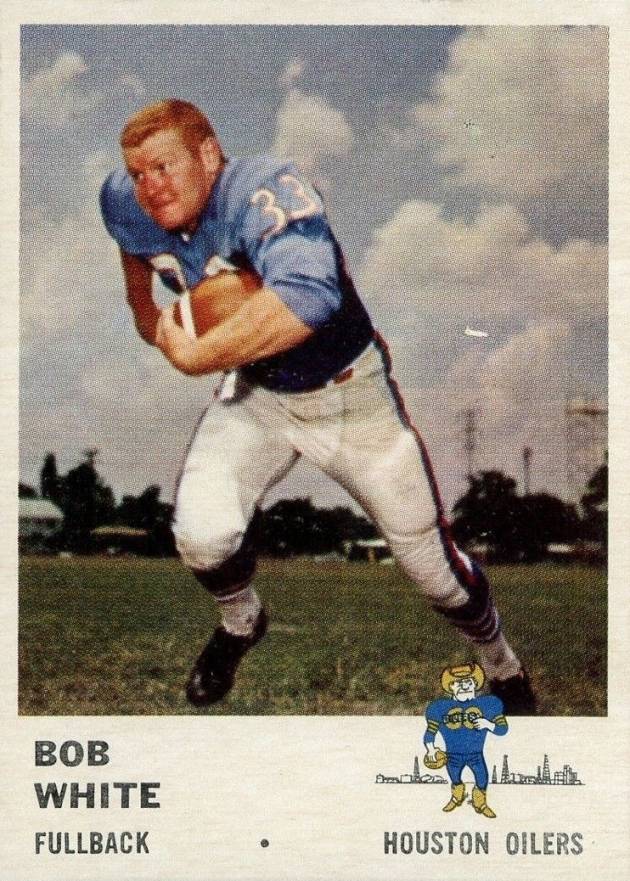 1961 Fleer Bob White #168 Football Card