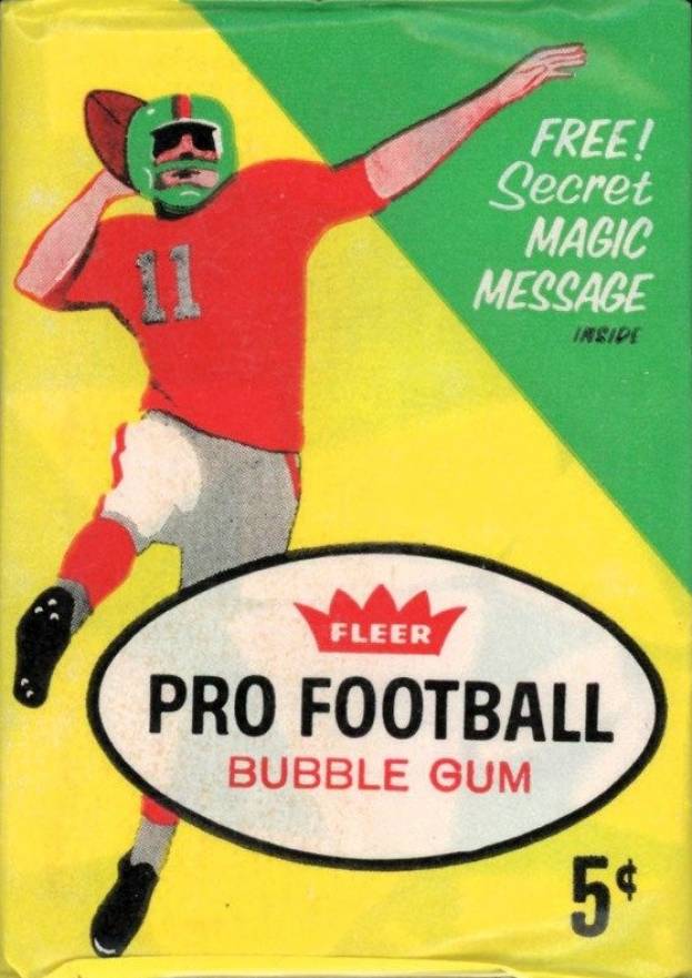 1961 Fleer Wax Pack #WP Football Card