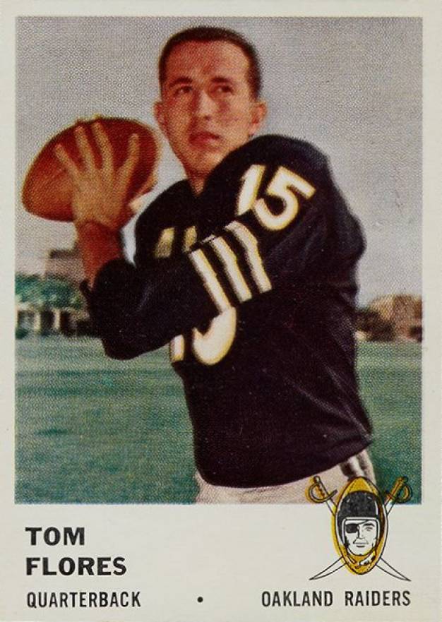 1961 Fleer Tom Flores #188 Football Card
