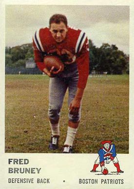 1961 Fleer Fred Bruney #183 Football Card