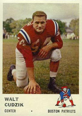 1961 Fleer Walt Cudzik #182 Football Card