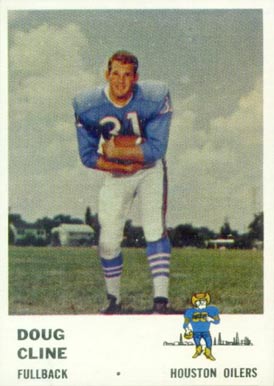 1961 Fleer Doug Cline #169 Football Card