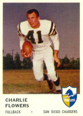1961 Fleer Charlie Flowers #156 Football Card