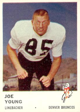 1961 Fleer Joe Young #153 Football Card
