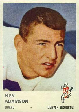 1961 Fleer Ken Adamson #151 Football Card