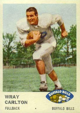 1961 Fleer Wray Carlton #134 Football Card