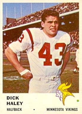 1961 Fleer Dick Haley #128 Football Card