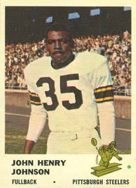 1961 Fleer John Henry Johnson #118 Football Card