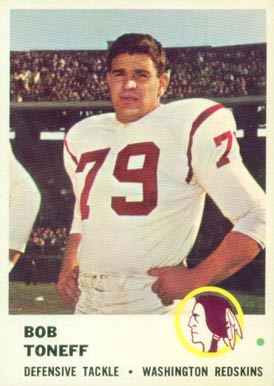 1961 Fleer Bob Toneff #116 Football Card