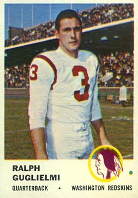 1961 Fleer Ralph Guglielmi #108 Football Card