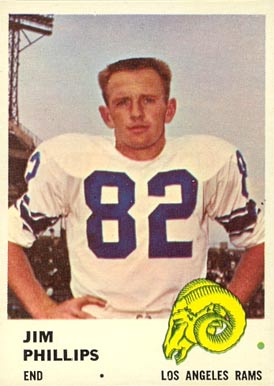 1961 Fleer Jim Phillips #102 Football Card