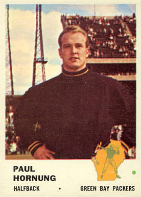 1961 Fleer Paul Hornung #90 Football Card