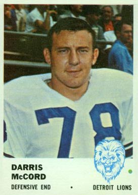 1961 Fleer Darris McCord #87 Football Card