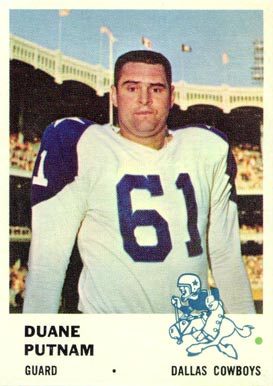 1961 Fleer Duane Putnam #46 Football Card