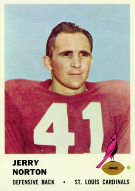 1961 Fleer Jerry Norton #26 Football Card