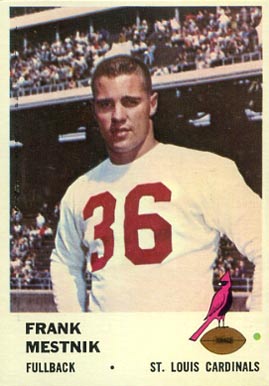 1961 Fleer Frank Mestnick #21 Football Card