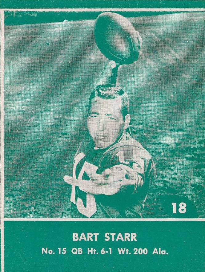 1961 Lake to Lake Packers Bart Starr #18 Football Card