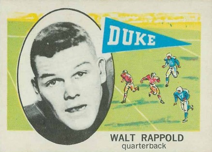 1961 Nu-Card Walt Rappold #108 Football Card