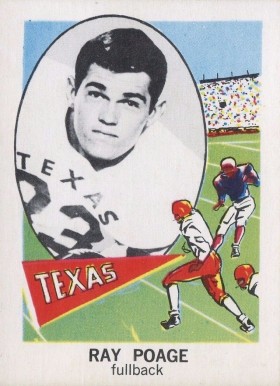 1961 Nu-Card Ray Poage #132 Football Card