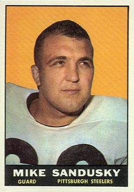 1961 Topps Mike Sandusky #109 Football Card