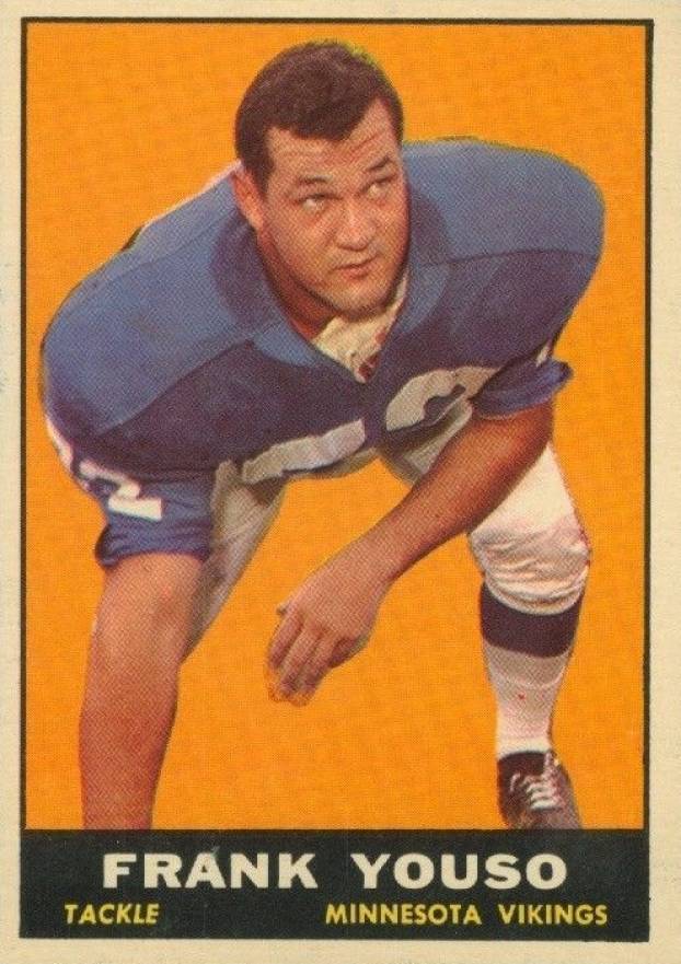 1961 Topps Frank Youso #82 Football Card