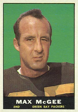1961 Topps Max McGee #42 Football Card