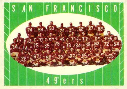 1961 Topps San Francisco 49ers #66 Football Card