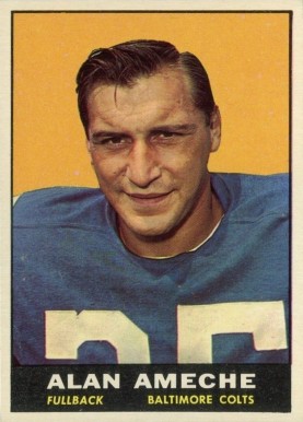 1961 Topps Alan Ameche #3 Football Card